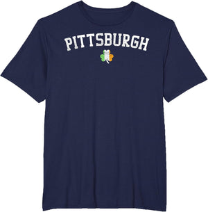 Pittsburgh Irish American Shamrock St Patricks Day T Shirt