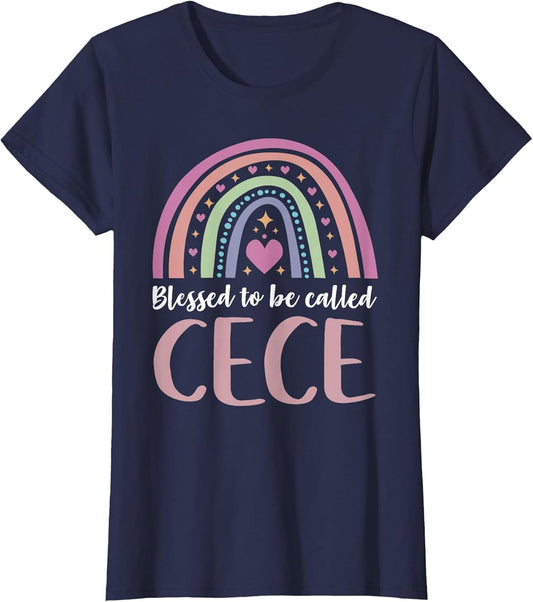 Cece Shirt for Grandma Women Mothers Day Blessed Cece