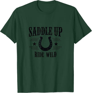 Saddle Up Ride Wild Cowboy Adventure Design