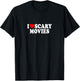 I Love Heart Scary Movies Minimalist Halloween Spooky Films