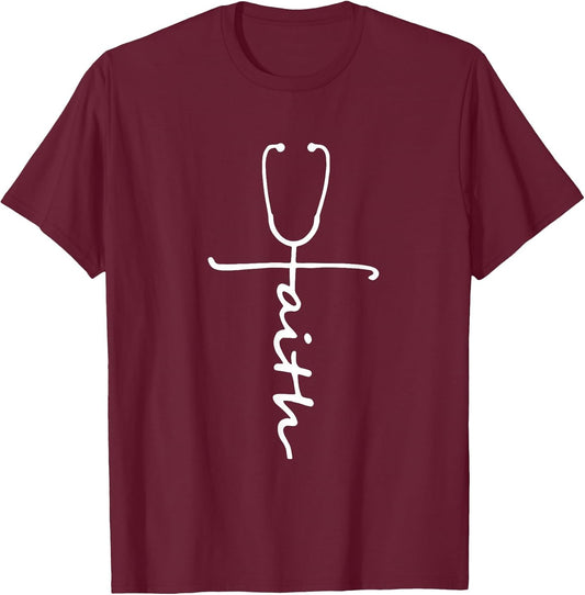 Stethoscope Cross Faith Nurse Nursing God Bible Jesus Lover
