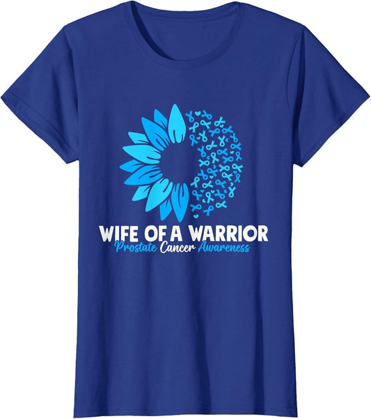 Wife of a Warrior Blue Ribbon Prostate Cancer Awareness