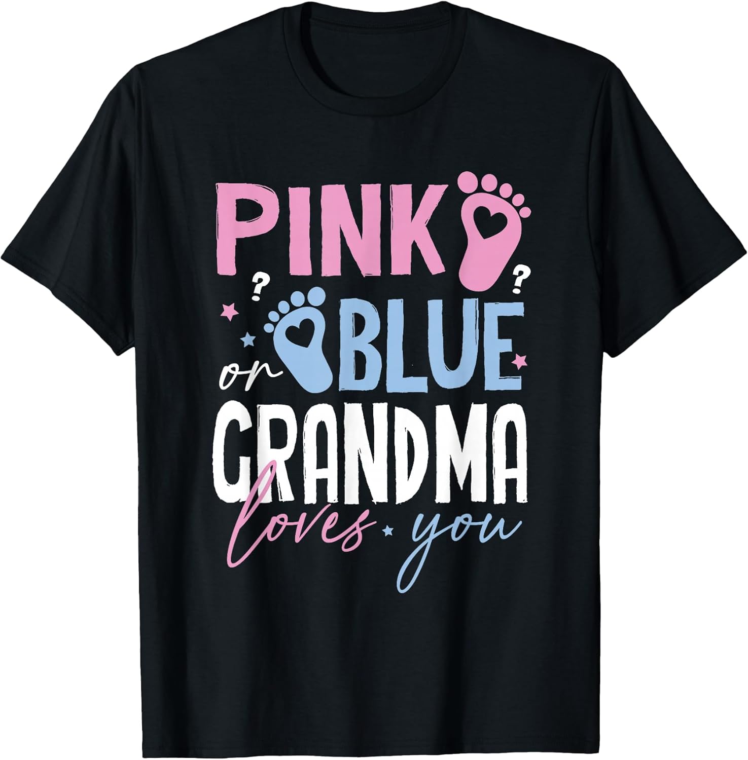 Pink or Blue Grandma Loves You Gender Reveal New Grandmother