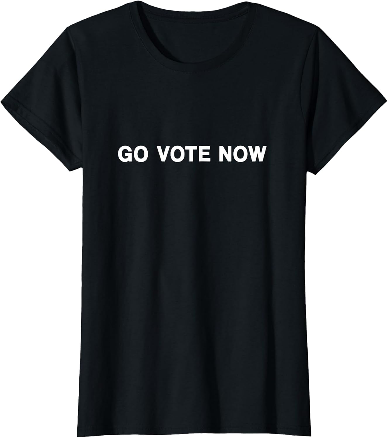 Go Vote Now Conservative Black and White Quote