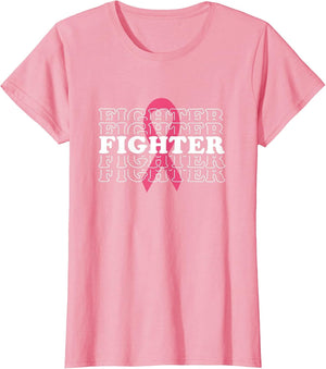 Fighter Pink Ribbon Breast Cancer Awareness