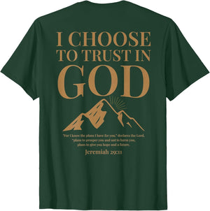 (ON Back) Trust in God Jeremiah 29 11 Christian Bible Verse