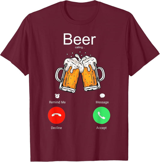 Beer Calling Remind Me Message Decline Accept Phone Call