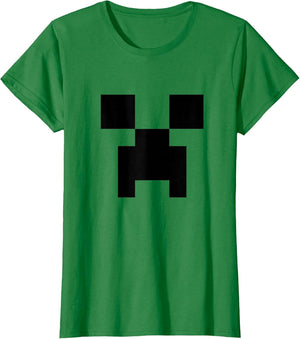Minecraft Minimalist Big Creeper Face Pixel