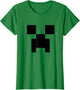 Minecraft Minimalist Big Creeper Face Pixel