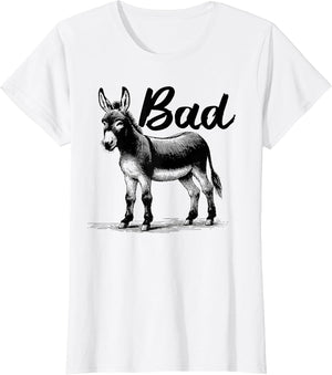 Funny Bad Ass Donkey Shirt Badass Donkey Retro Donkeys Meme