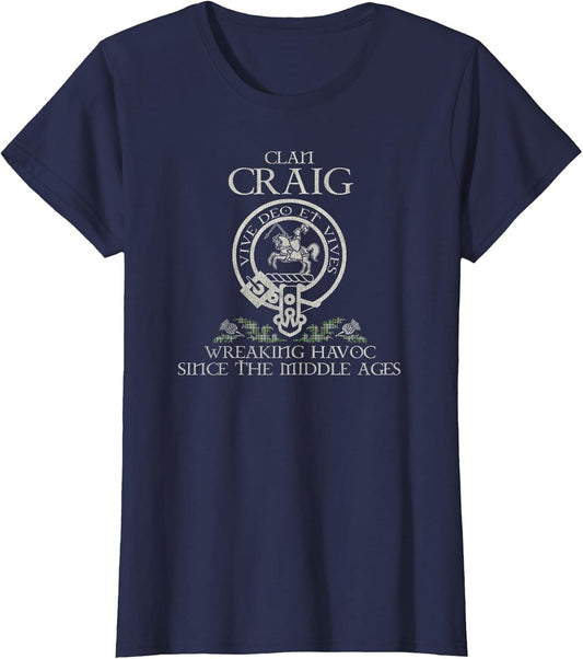 Clan Craig Crest, Surname, Scottish Heritage Vintage
