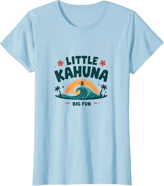 Little Kahuna Big Fun Hawaiian Boys Design