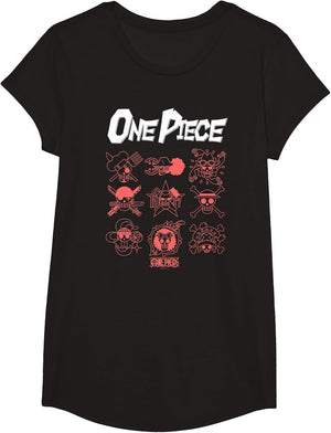 One Piece Anime Jolly Rogers Icons Outlines for Crew