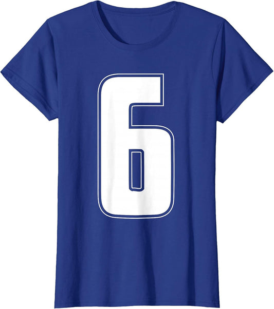 Halloween Group Costume #6 Sports Jersey Number 6 6th Bday