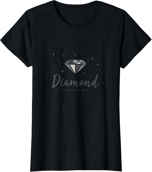 Diamond Years Start Here 60th Birthday Design