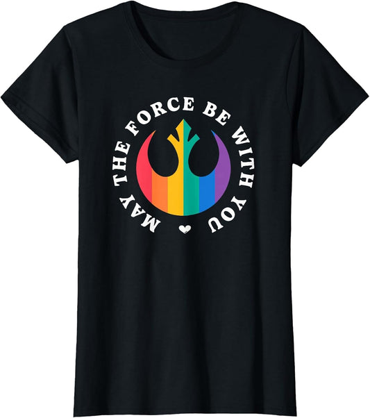 Star Wars Pride Rainbow Rebel Logo May The Force Be With You