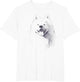Beautiful Samoyed Dog Pencil Sketch Portrait Artwork