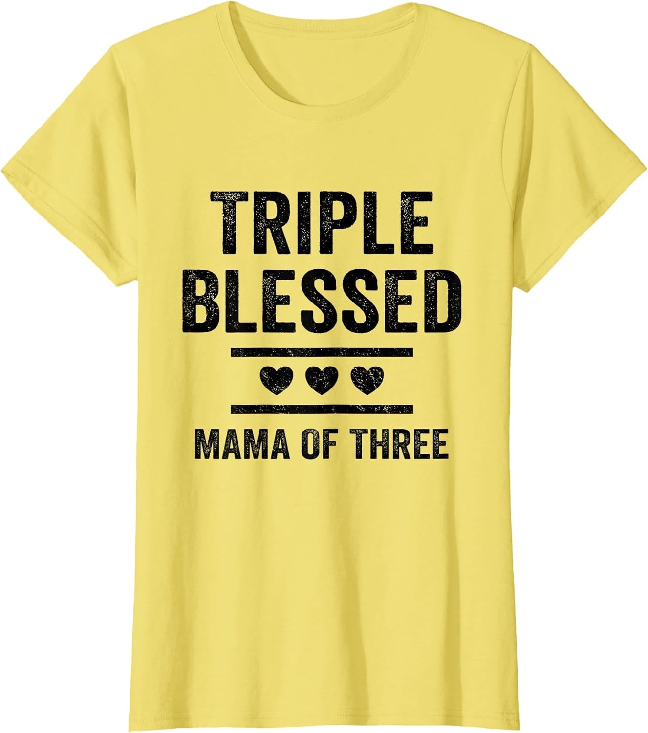 Triple Blessed Mama of Three Boys Girls Kids Blessed Mom