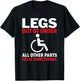 Legs Out of Order Handicapped Amputee PWD Disabled