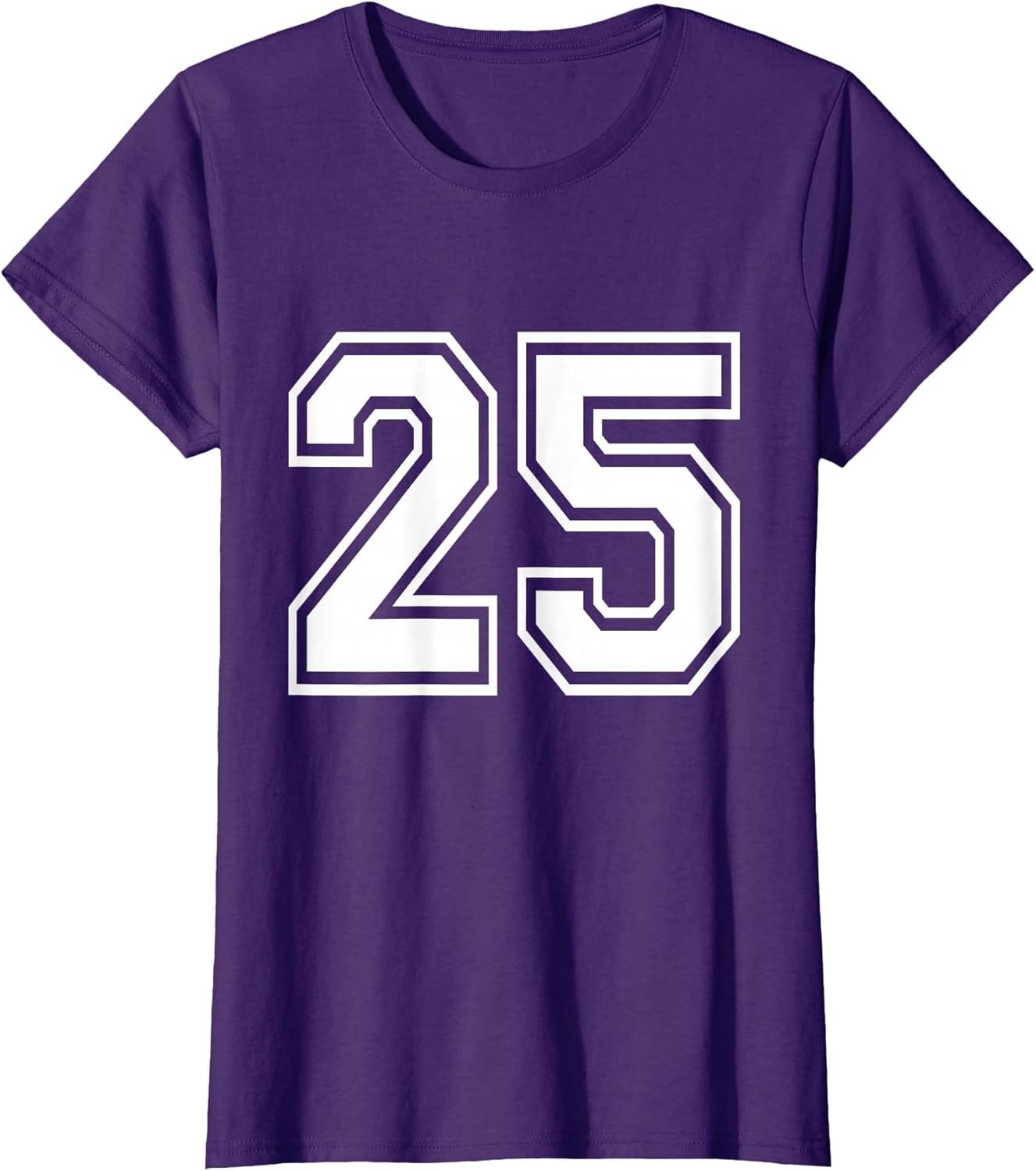 Number 25 Varsity Sports Team Jersey 25th Birthday 25 Years