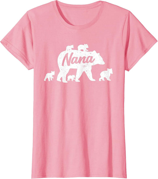 Vintage Nana Grandma Bear with 5 Cub Mother's Day