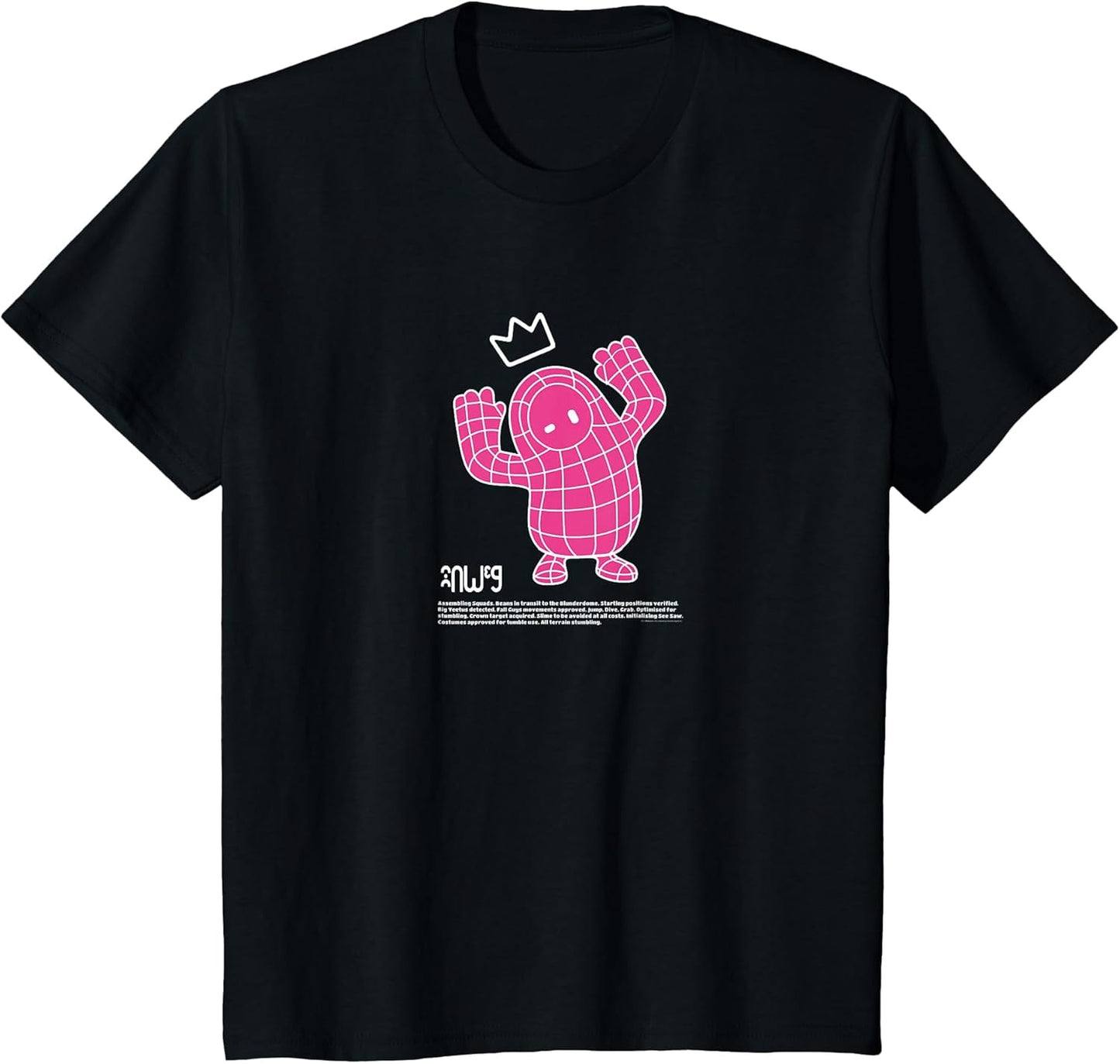 Fall Guys Crown Champion Pink Hero Grid