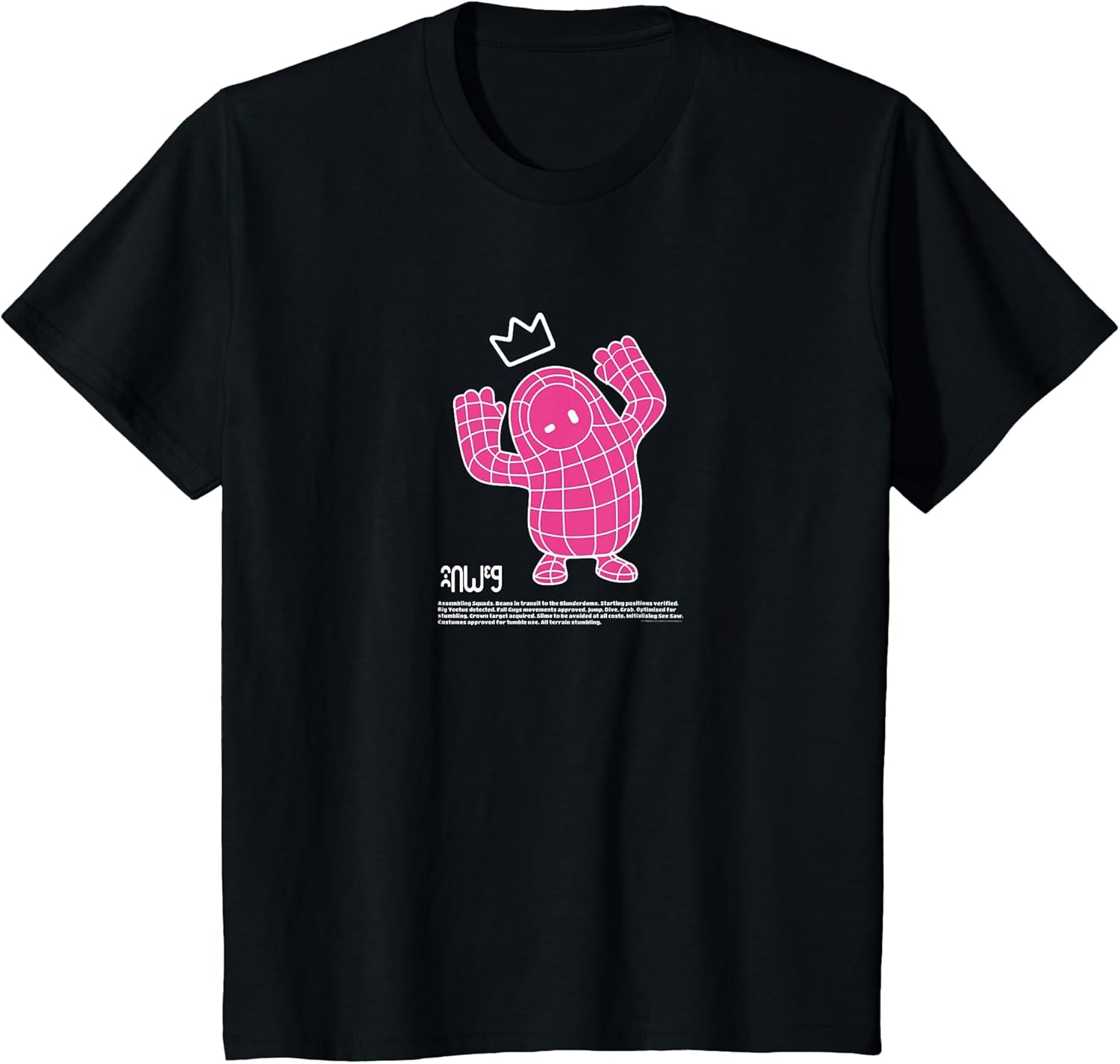 Fall Guys Crown Champion Pink Hero Grid