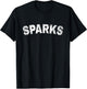 Vintage Sparks White Text Apparel
