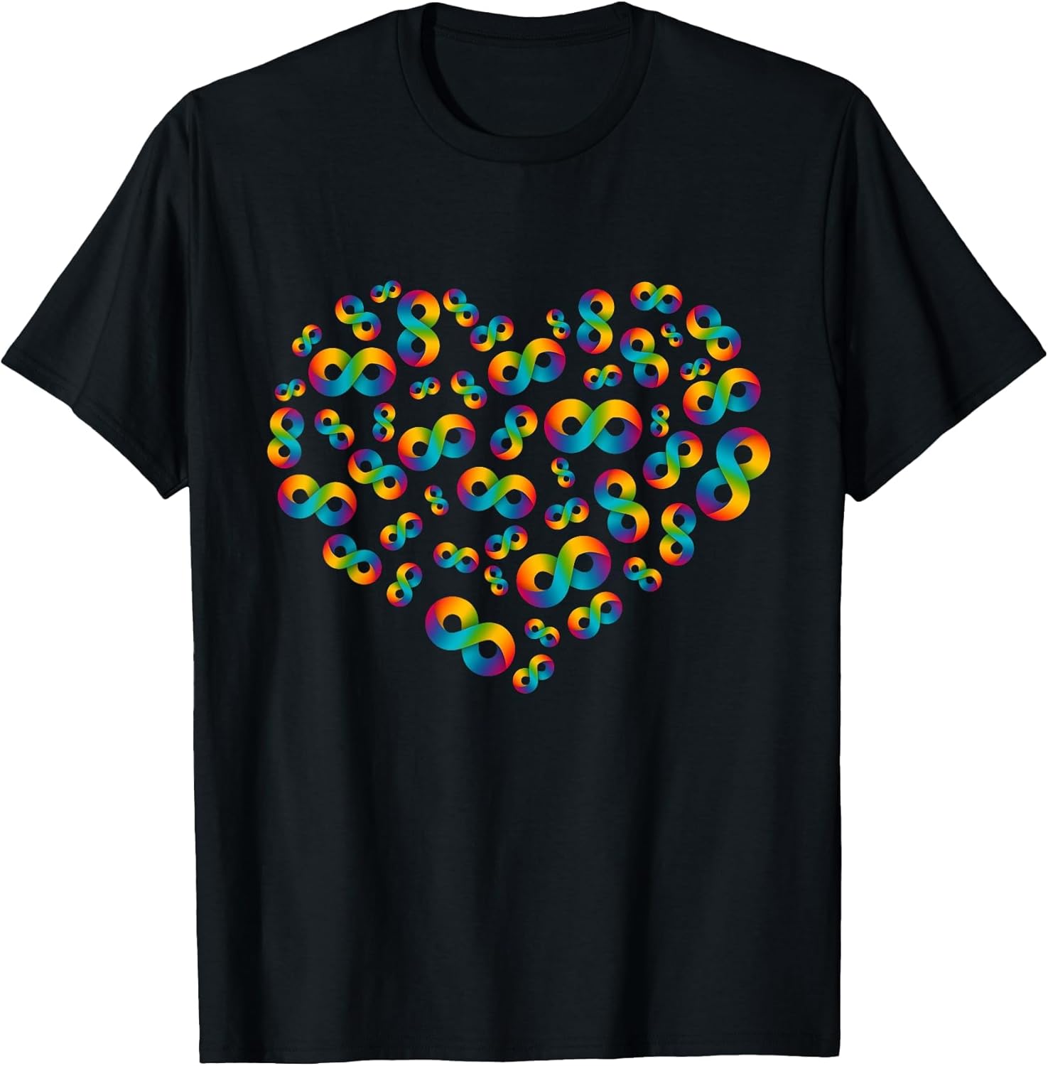 Autism Awareness Heart Acceptance Rainbow Infinity Symbol
