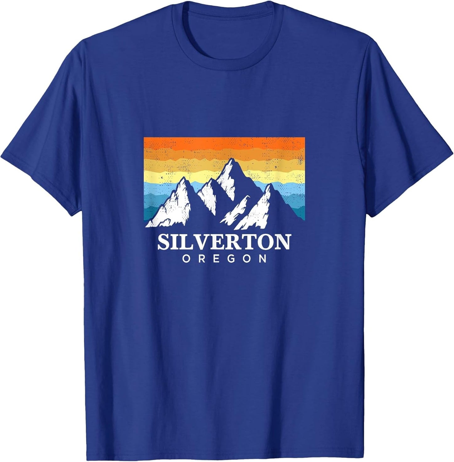 Vintage Silverton, Oregon Mountain Hiking Souvenir Print