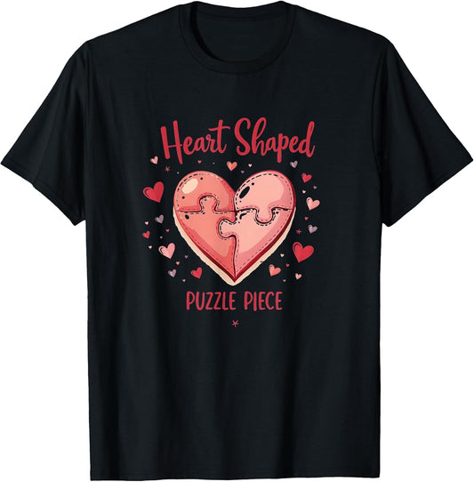 Heart Shaped Puzzle Piece Valentine Design