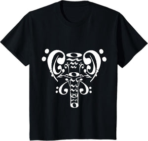 Music Note and Symbol Elephant - Valiant Heart Design