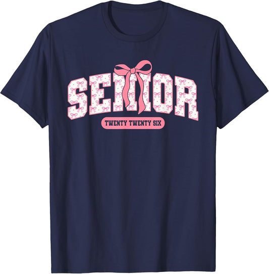 Senior 2026 Pink Coquette Bow Graduation Her Graduate Girl