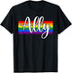 Proud Ally Bars Equality LGBTQ Rainbow Flag Gay Pride Ally