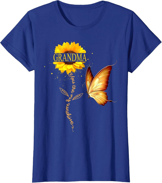 Grandma You are My Sunshine Butterfly Sunflower Mother's Day