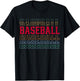Baseball Funny Layered Text Team Player Coach Youth