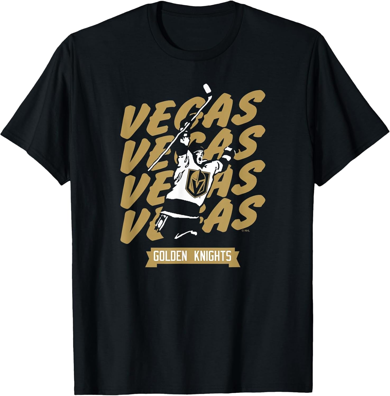 Vegas Golden Knights Graffiti Black Officially Licensed