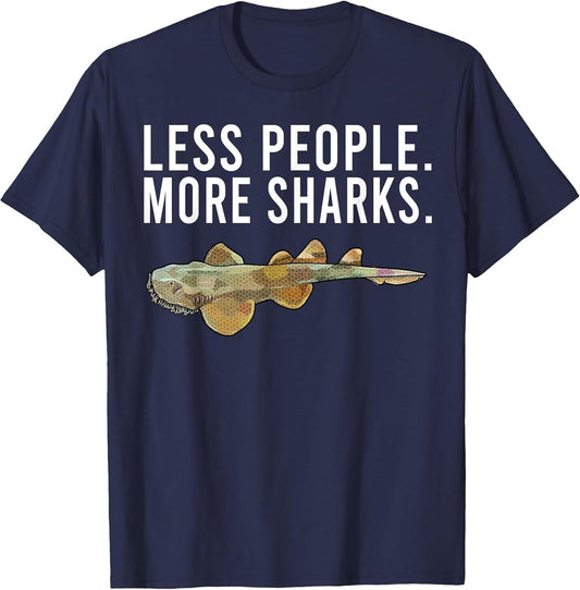 Less People More Sharks Tasselled Wobbegong Funny Introvert