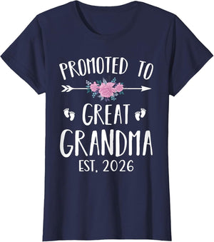 Promoted to Great Grandma Est 2026 New Great Grandmother