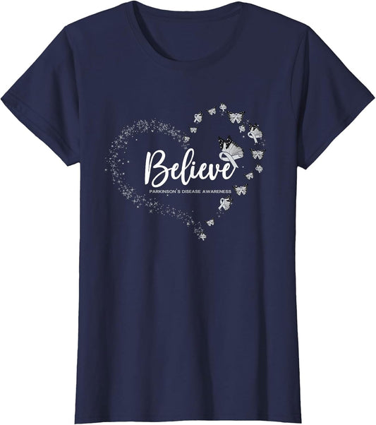 Parkinson's Disease Awareness Butterfly Believe