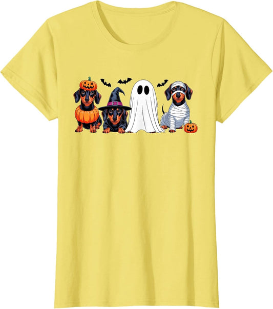 Ghost Witch Mummy Pumpkin Dachshund Dog Halloween Costume
