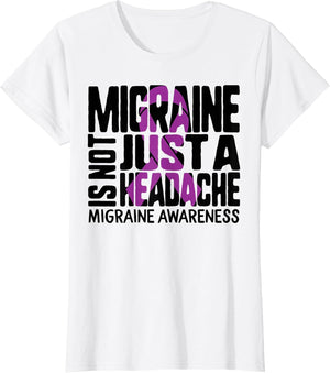 Migraine Awareness Not Just A Headache Purple Ribbon Warrior