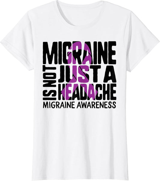Migraine Awareness Not Just A Headache Purple Ribbon Warrior