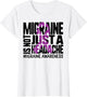 Migraine Awareness Not Just A Headache Purple Ribbon Warrior