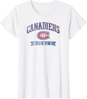Montreal Canadiens Vintage Hockey White Officially Licensed