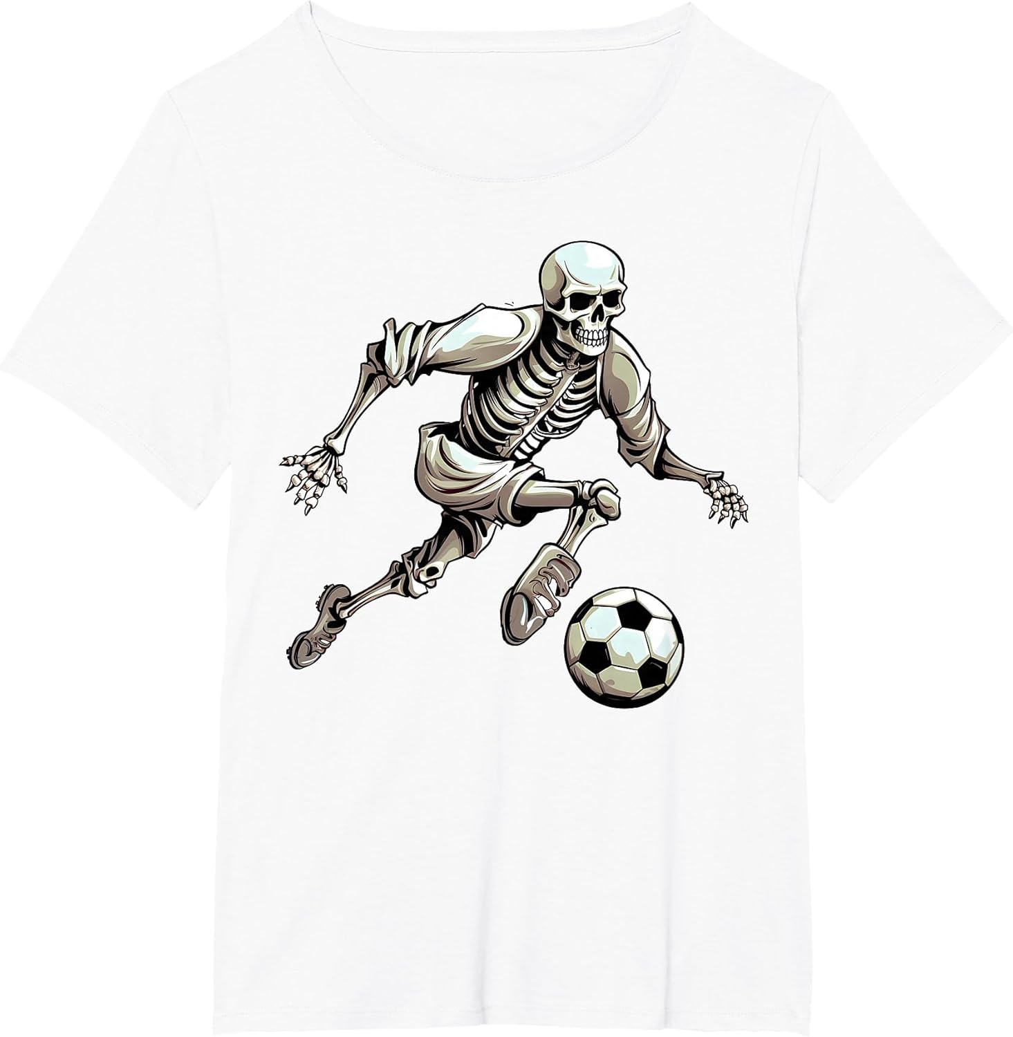 Soccer Skeleton Playing Soccer Halloween Skull Lover