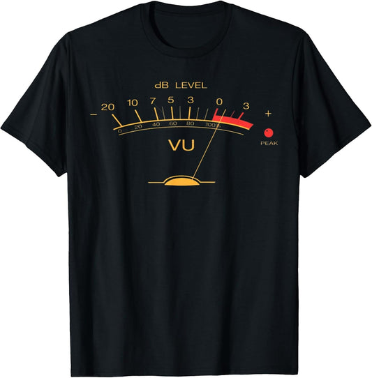 Audio Engineer Retro VU Meter Hi-Fi Vintage Stereo Music