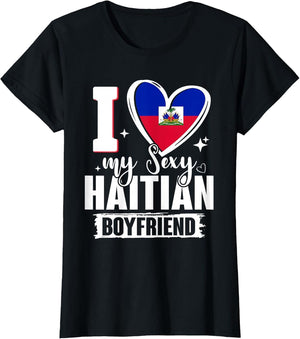 I Love My Sexy Haitian Boyfriend Cute Haiti Flag Heart