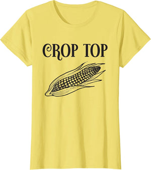 Crop Top Funny Gardening Farming Corn Lover Corny Country