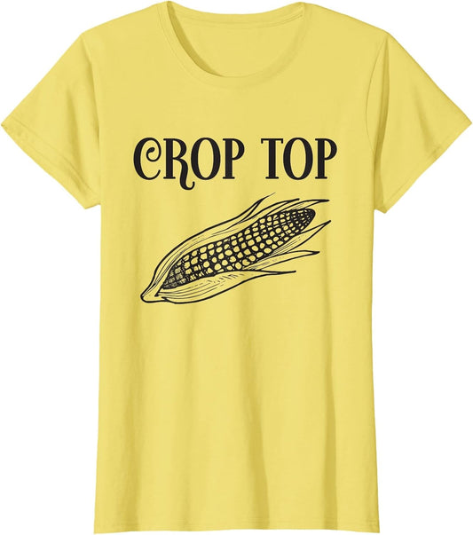 Crop Top Funny Gardening Farming Corn Lover Corny Country